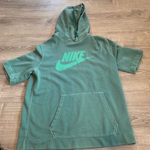 Nike heavy t shirt with hoodie